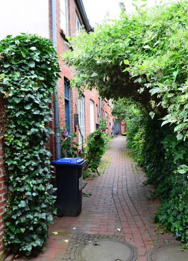 Eski Hanse Town Luebeck 'teki tarihi bina, Holstein - Holstein