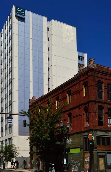 Historical Building Downtown Portland Oregon — 스톡 사진