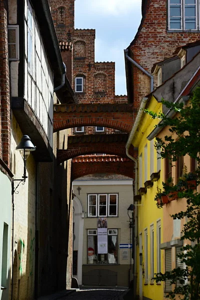 Historische Gebäude Der Alten Hansestadt Lübeck Schleswig Holstein — Stockfoto