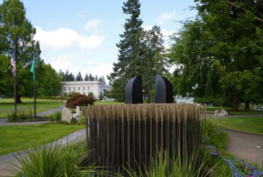 Memorial at the State Capitol in Olympia, the Capital City of Washington