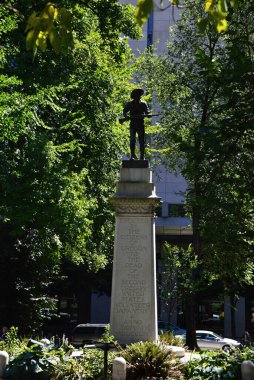 Statue in Park in Downtown Portland, Oregon