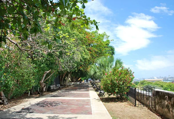 stock image Park in the Old Town of San Juan, the Capital City of Puerto Rico