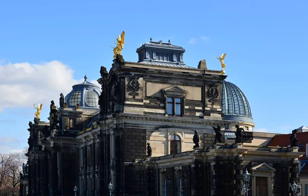 Исторический Дворец Дрездене Столице Саксонии — стоковое фото