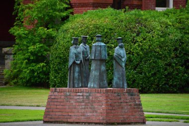 Oregon 'un başkenti Salem' deki Willamette Üniversitesi 'nde heykel.