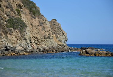 Panorama Beach on the Island Sardinia in the Mediterranean Sea, Italy