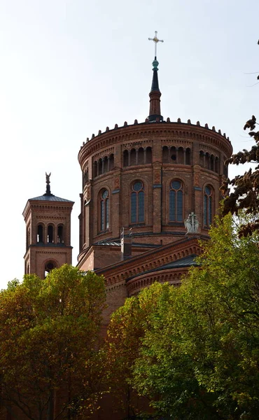 Historische Kerk Het Voorjaar Wijk Kreuzberg Berlijn Hoofdstad Van Duitsland — Stockfoto