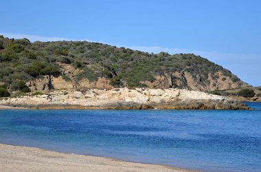 Panorama Beach on the Island Sardinia in the Mediterranean Sea, Italy