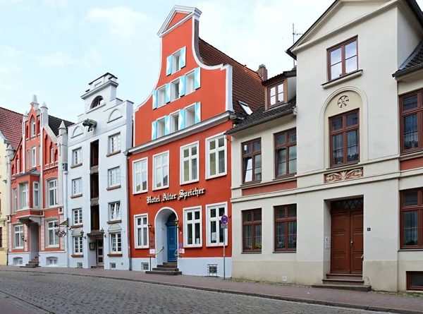 Edifícios Históricos Old Hanse Town Wismar Mecklemburgo Vorpommern — Fotografia de Stock