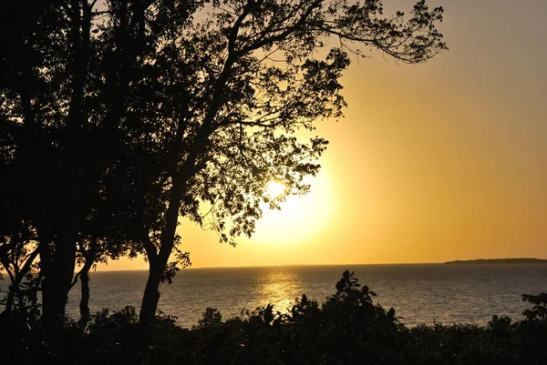Закат Над Мексиканским Заливом Ларго Флорида Кис — стоковое фото