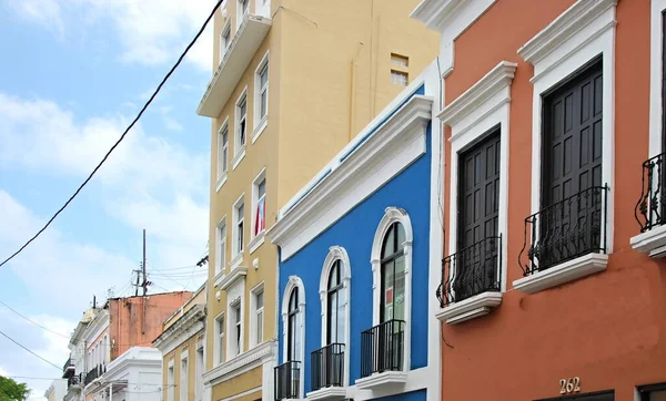 Porto Riko Nun Başkenti San Juan Eski Kasabasındaki Tarihi Binalar — Stok fotoğraf