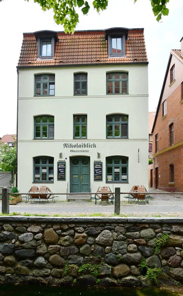 Historická Budova Starém Hanse Town Wismar Mecklenburg Vorpommern — Stock fotografie