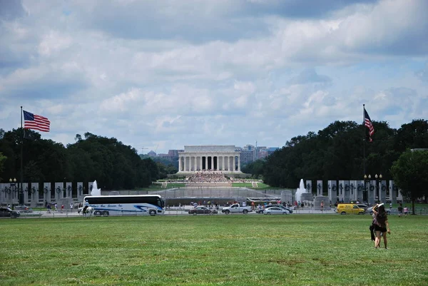 アメリカ合衆国の首都ワシントンD の議事堂のパノラマ — ストック写真