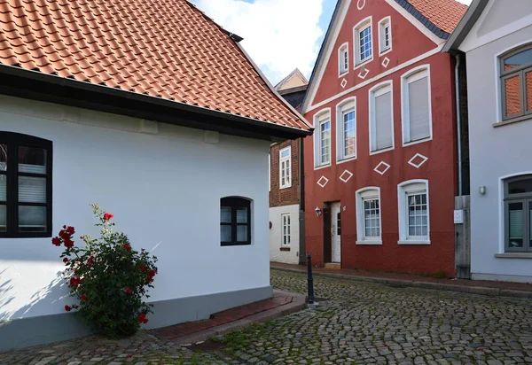 Historical Buildings Old Town Verden River Aller Lower Saxony — Stok Foto