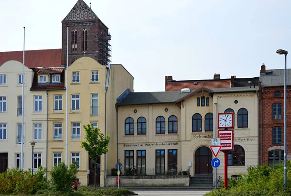 Исторические Здания Старом Ганзе Висмар Мекленбург Передняя Померания — стоковое фото