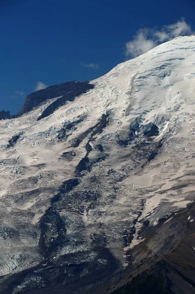 Льодовик Національному Парку Маунт Райньє Вашингтон — стокове фото