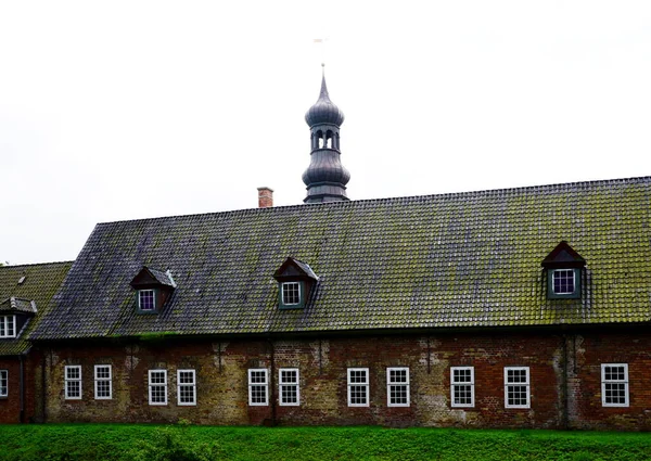 Holstein Eyâletinde Kuzey Denizi Ndeki Town Husum Daki Tarihi Kale — Stok fotoğraf
