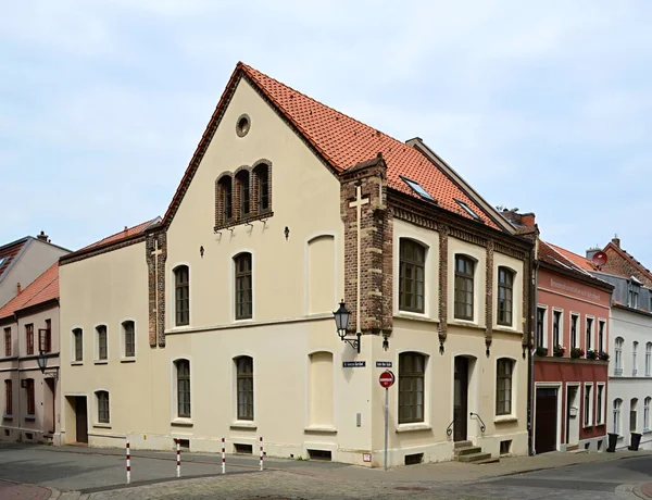 Historisches Gebäude Der Alten Hansestadt Wismar Mecklenburg Vorpommern — Stockfoto