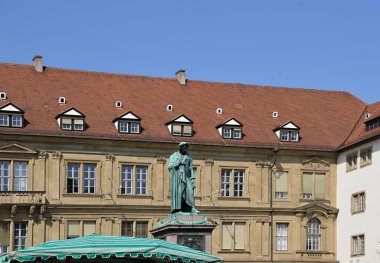 Baden 'in başkenti Stuttgart' ın tarihi binası Wuerttemberg