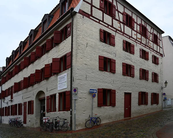 Zabytkowy Budynek Starym Mieście Hanse Wismar Nad Morzem Bałtyckim Meklemburgia — Zdjęcie stockowe