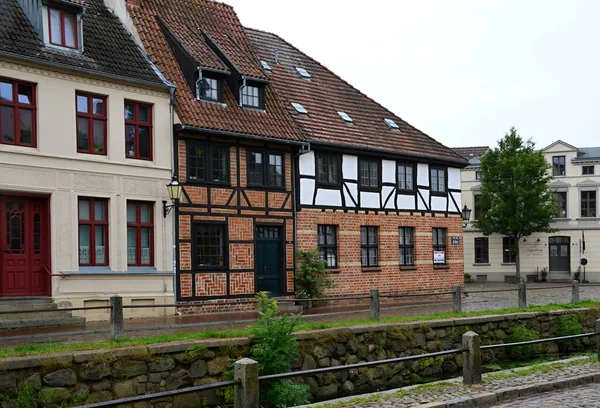 Mecklenburg Vorpommern Hanse Town Wismar的历史建筑 — 图库照片