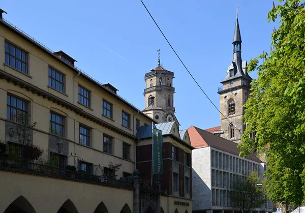Historická Budova Starém Městě Stuttgartu Hlavním Městě Německa — Stock fotografie