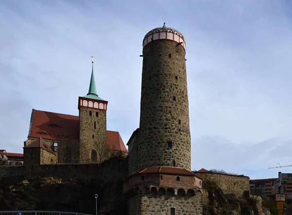 Ιστορικά Κτίρια Στην Παλιά Πόλη Της Bautzen Σαξονία — Φωτογραφία Αρχείου