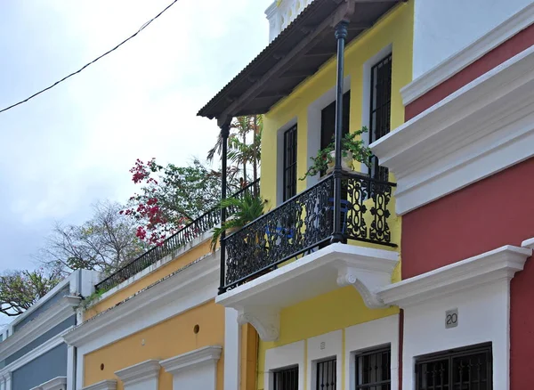 Eski San Juan Kasabasındaki Tarihi Bina Porto Riko Nun Başkenti — Stok fotoğraf