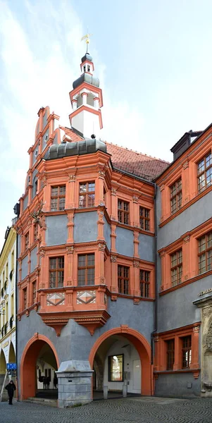 Ιστορικό Κτίριο Στην Παλιά Πόλη Του Goerlitz Σαξονία — Φωτογραφία Αρχείου