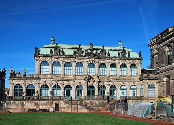 Zabytkowy Pałac Zwinger Starym Mieście Dreźnie Saksonia — Zdjęcie stockowe
