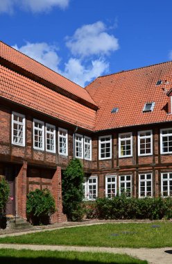 Historical Cathedral in the Old Town of Verden at the River Aller, Lower Saxony
