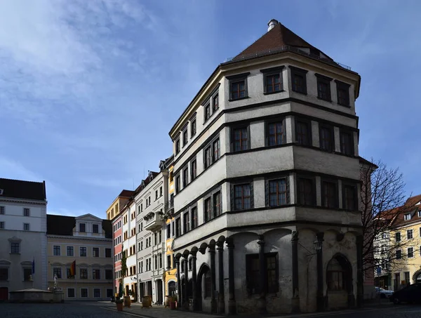 Ιστορικό Κτίριο Στην Παλιά Πόλη Του Goerlitz Σαξονία — Φωτογραφία Αρχείου