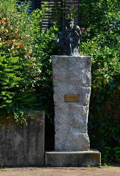 색스니 드시에 시청에 조각상 — 스톡 사진