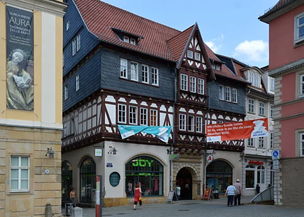 Historical Buildings Old Town Eisenach Thuringia — 스톡 사진