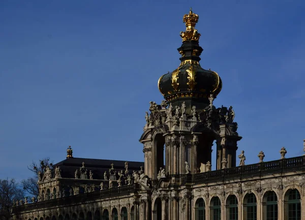 Palácio Histórico Zwinger Cidade Velha Dresden Capital Saxônia — Fotografia de Stock