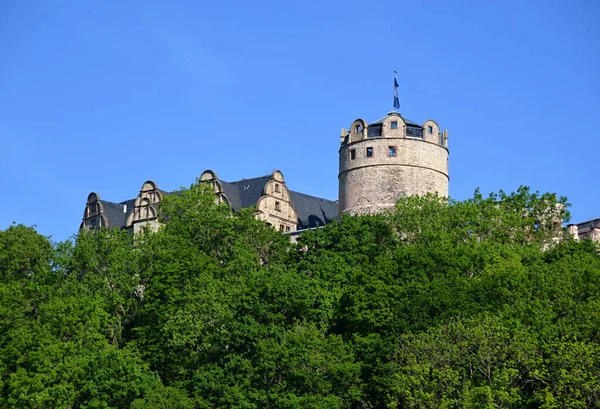 Castillo Histórico Oberschloss Ciudad Kranichfeld Turingia — Foto de Stock