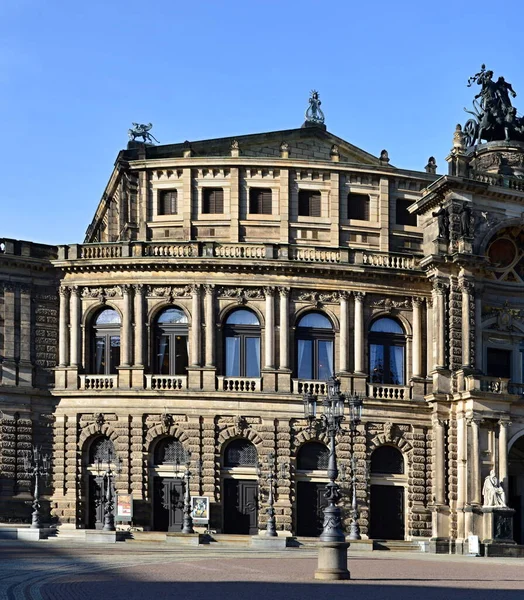 Palazzo Storico Nel Centro Storico Dresda Capitale Della Sassonia — Foto Stock