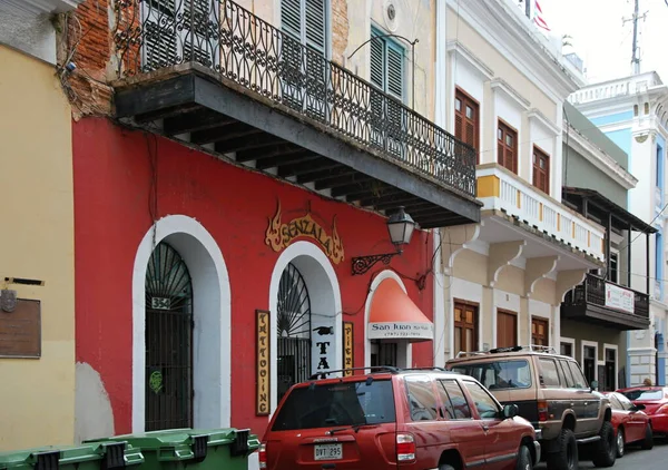 Eski San Juan Kasabasındaki Tarihi Bina Porto Riko Nun Başkenti — Stok fotoğraf