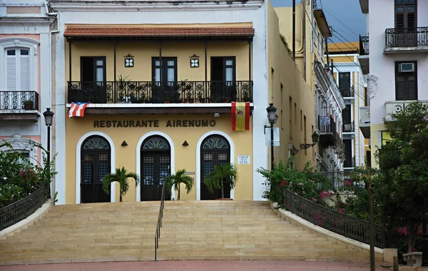 Edificio Histórico Casco Antiguo San Juan Capital Puerto Rico — Foto de Stock