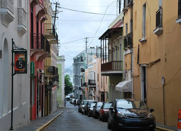 San Juan 'ın Eski Kasabası, Porto Riko' nun başkenti Sokak Sahnesi