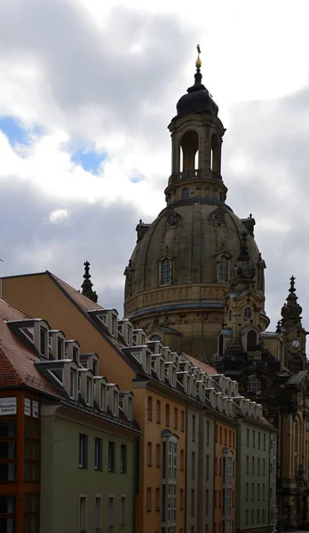 Chiesa Storica Nel Centro Storico Dresda Capitale Della Sassonia — Foto Stock