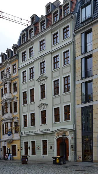 Historisches Gebäude Der Altstadt Von Dresden Der Hauptstadt Sachsens — Stockfoto
