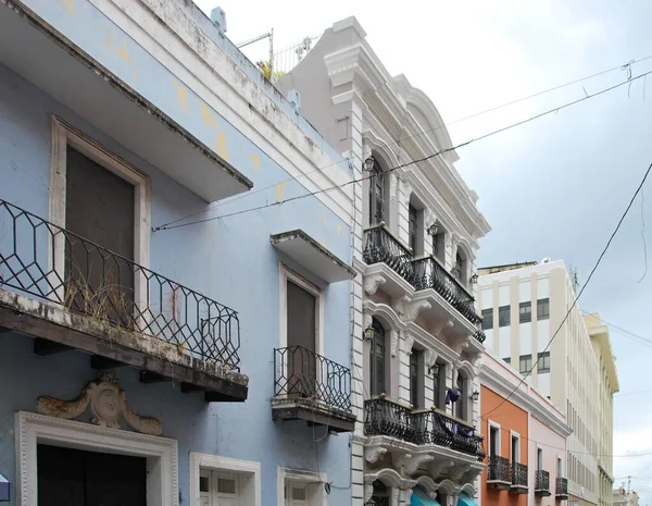 Edificios Históricos Casco Antiguo San Juan Capital Puerto Rico — Foto de Stock