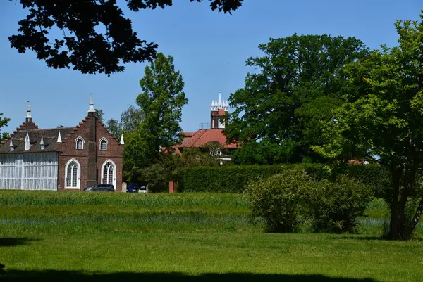 Historical Castle Park Woerlitz Saxony Anstop — 스톡 사진