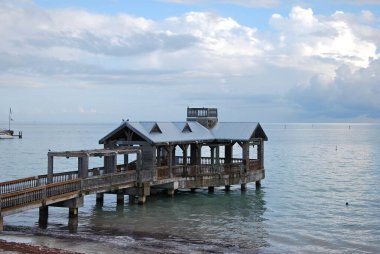 Florida Keys 'te Key West' te Atlantik 'te tatil yeri.