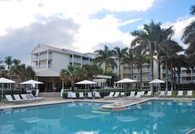Florida Keys 'te Key West' te Atlantik 'te tatil yeri.