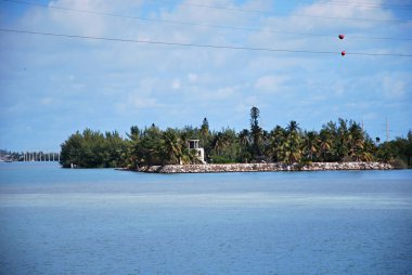 Florida Keys 'deki Denizaşırı Otoyolda Panorama