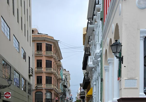 Történelmi Épületek San Juan Óvárosában Puerto Rico Fővárosában — Stock Fotó