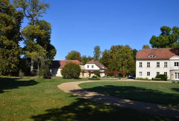 Historisches Schloss Und Park Dorf Sacrow Potsdam Brandenburg — Stockfoto