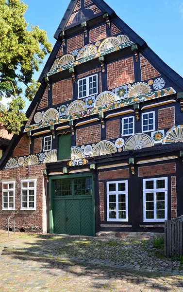 Историческое Здание Старом Городе Вердена Нижняя Саксония — стоковое фото