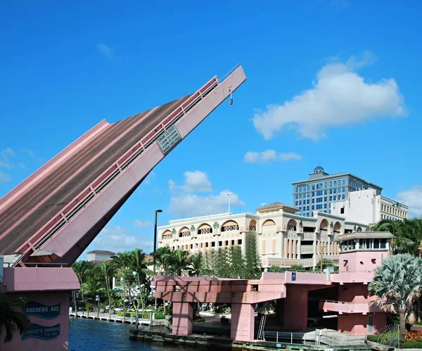 Draw Bridge Downtown Fort Lauderdale Florida — Zdjęcie stockowe